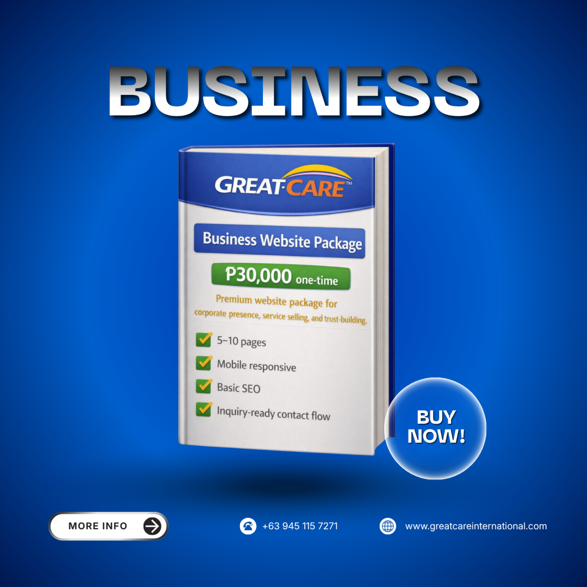 GreatCare Business Website Package