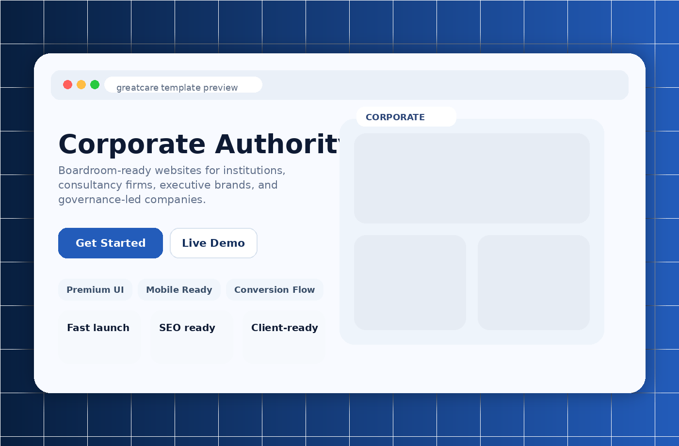 Corporate Authority template thumbnail