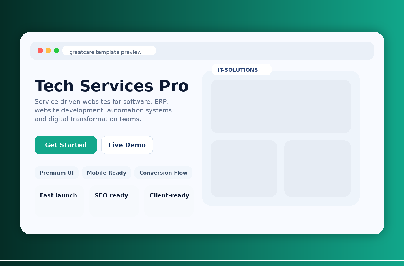 Tech Services Pro template thumbnail